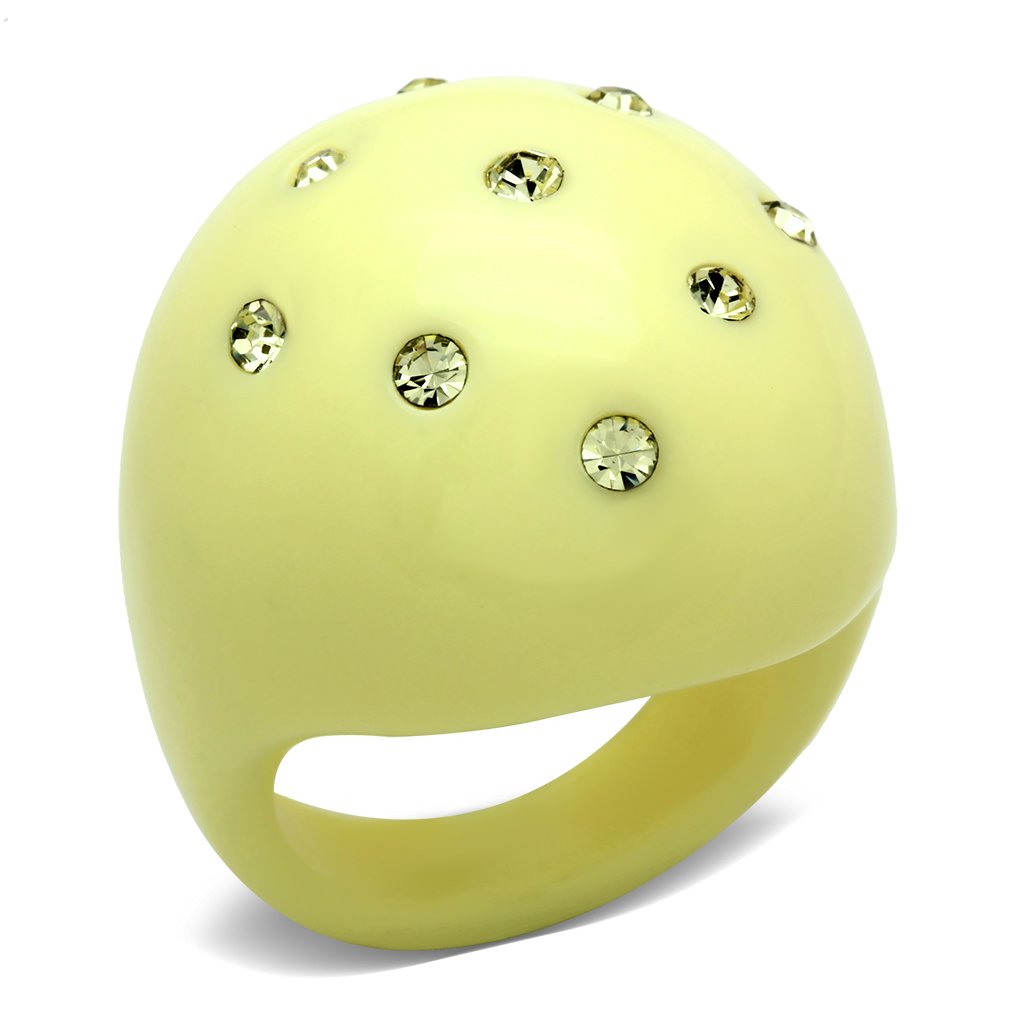 JCE2387 Resin Ring with Synthetic Synthetic Stone in Multi Color