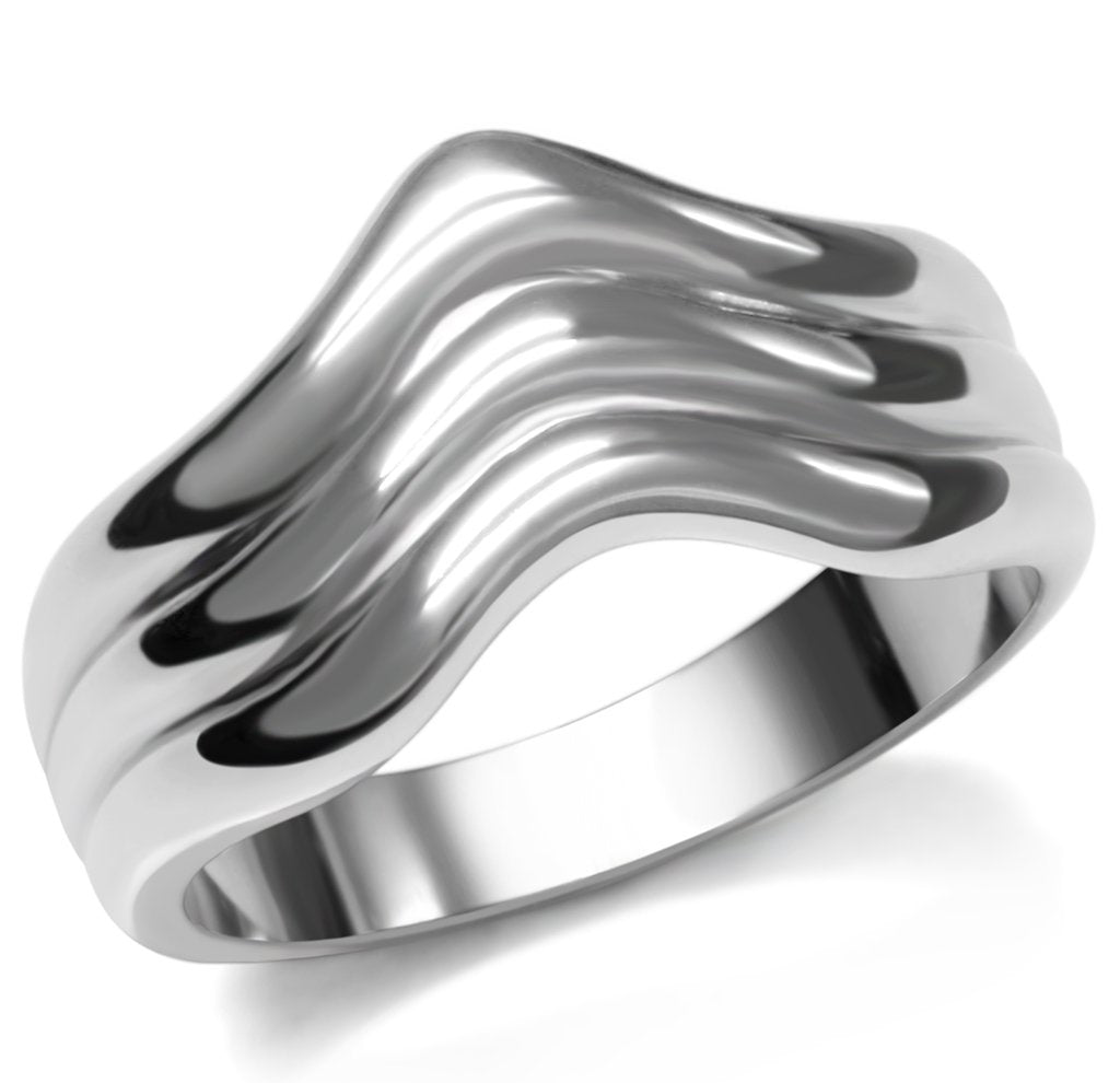 JCE032 High polished (no plating) Stainless Steel Ring with No Stone