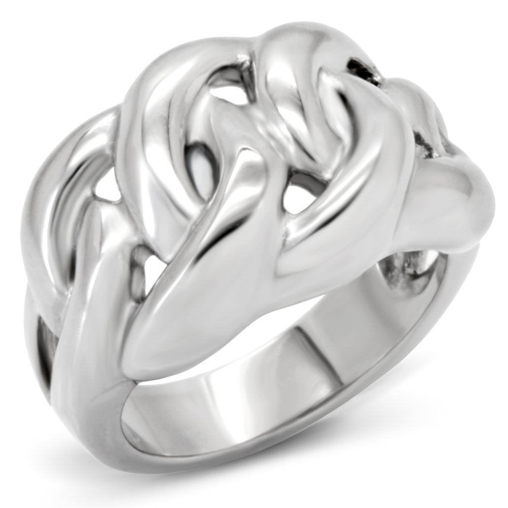 JCE147 High polished (no plating) Stainless Steel Ring with No Stone